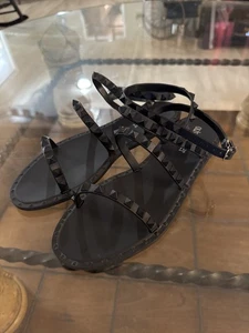 Olivia Miller Shoes Womens Size 8 Studded Jelly Sandals Strappy Gladiator - Picture 1 of 12