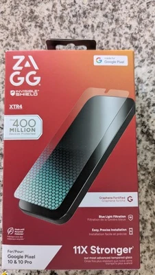 ZAGG Glass XTR4 for Google Pixel 10 Pro Or Pixel 10 Blue Light Screen Protector - Image 1 of 3