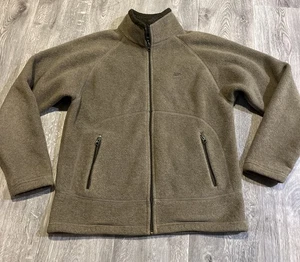 American Eagle Men’s Sherpa Fleece Full Zipper Jacket Brown Size Medium - Picture 1 of 11