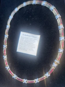 TECHNIBOND 18k Bonded Over 925 Sterling Silver With synthetic rubies and diamond - Picture 1 of 7