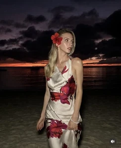Zara dress maxi satin cowl plunge neck floral boho wedding evening party bodycon - Picture 1 of 14