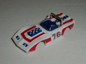 Vintage TYCO 1976 CORVETTE SUPER AMERICA 76 HO SLOT CAR SOLO CORPO Hong Kong - Foto 1 di 5