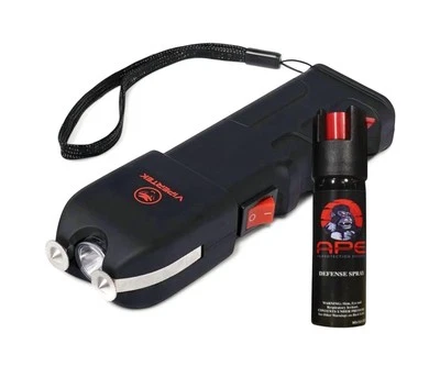 VIPETEK VIPERTEK 700 BV LED Light Rechargeable Heavy Duty Stun Gun + Pepper Spray