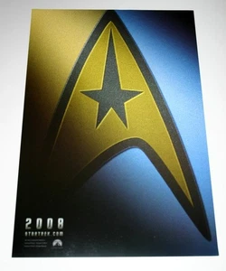 Star Trek 2008 Poster Mini One Sheet J.J. Abrams Chris Pine Zoe Saldana Quinto - Picture 1 of 1