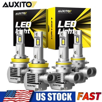 AUXITO LED Headlight Bulbs Combo Kit 9005 H11 High Low Beam Super White FREESHIP - Image 1 of 4