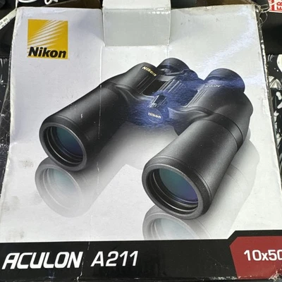 Nikon 10 x50 Aculon A211 Binocular (Black) - Image 1 of 4