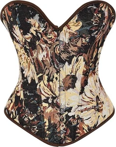 Alivila.Y Moda Arazzo Floreale Corsetto 3XL Vintage Look Rinascimento Bustier - Foto 1 di 21