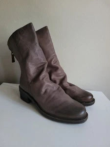 OTBT Fernweh halbhoher Schaft lässige Stiefel Größe 9,5 taupe Leder - Bild 1 von 8