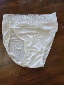 Neu ohne Etikett Winter Seide Retro Spitze Unterwäsche XL weiß 90246 - Bild 1 von 4