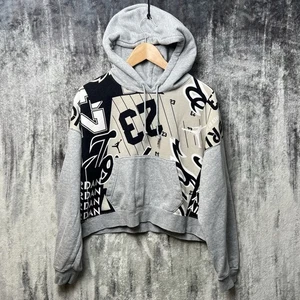 Jordan Women's Fleece All Over Print Core Hoodie Size Medium Loose Fit - Picture 1 of 6