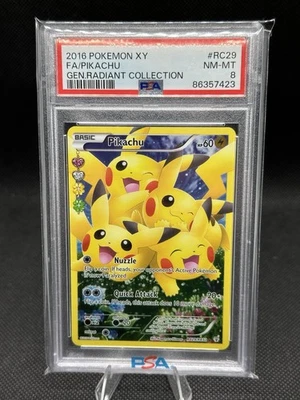 2016 Pikachu #RC29 Gen.Radiant PSA 8 Pokemon Card - Image 1 of 2