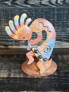 Rustic Kokopelli Tea Light Candle Holder Indoor/Outdoor - Picture 1 of 6