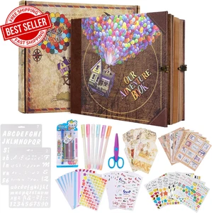 Scrapbook Photo Album 146 Pages Couples Anniversary Adventure Memory Keepsake - Picture 1 of 24