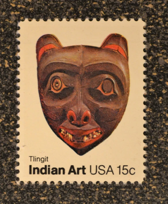 1980USA #1836 15c Indian Art - American Folk Art Masks Tlingit Tribe  Mint NH - Image 1 of 1