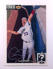 1994 Collector's Choice #286 Larry Walker  Silver Signature