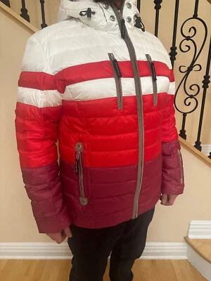 bogner rojo y blanco plumón esquí snoboard chaqueta hombre grande con etiquetas Foto 1 de 4