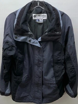 Columbia Sunrise Peak Mujer Talla S Invierno/Chaqueta de Esquí Gris/Negro Capucha Embalable Foto 1 de 4