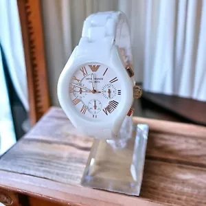 Orologio Emporio Armani AR1417 Donna Cronografo Ceramica - Foto 1 di 11