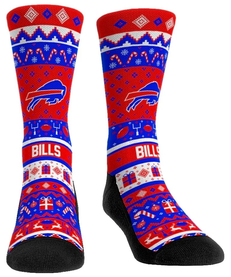 Calcetines Suéter Buffalo Bills Tacky Feo Talla Hombre Talla S-M 6-8,5 Foto 1 de 1