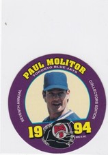 1994 King-B Collector's Edition Disc #2 Paul Molitor Blue Jays Free Shipping!