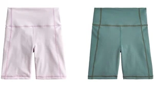 J.Crew High Rise Bike Shorts Womens CloudStretch Soft Moisture-Wicking Bottoms - Picture 1 of 3