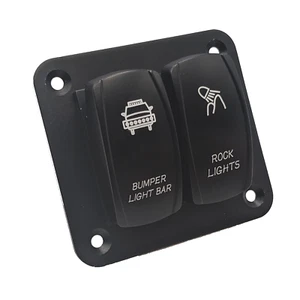 Panel de interruptor basculante de 2 velocidades cableado 12V-24V incluido MÚLTIPLES COLORES - Tú eliges 2 - Imagen 1 de 31