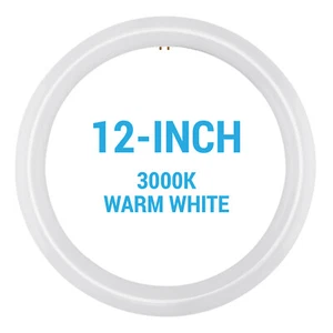 FC12T9 LED CFL Replacement Circline Circular 16W T9 4-Pin G10q 3000K Warm White - Picture 1 of 7