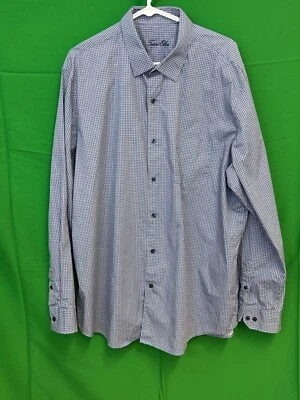 Camisa de vestir Tasso Elba (XXL) (18-18 1/2) patrón geométrico Foto 1 de 4