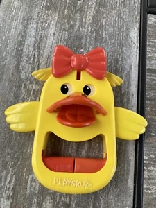 Vintage 1979 Clik-Claks Yellow Duck By Playskool - Picture 1 of 4