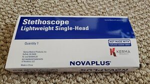 Kerma Novaplus # V4600 Lightweight Single-Head Stethoscope V4600 Black 1 EA
