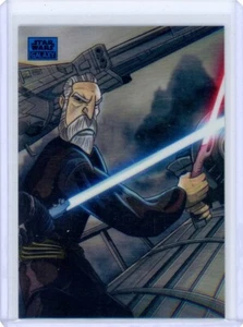 2024 Topps Star Wars Galaxy Chrome Count Dooku #AS-5 Blue Refractor 8/150 Insert - Picture 1 of 2