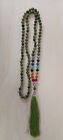 Green Serpentine stone 108 prayer beads mala New from India