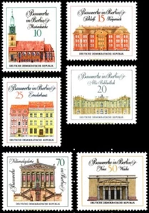 EBS East Germany DDR 1971 - Famous Buildings (IV) - Michel 1661-1666 MNH** - Picture 1 of 7