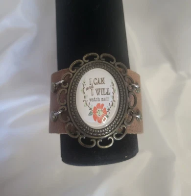 Plunder Leather Cuff Adjustable Snap  Bracelet - Изображение 1 из 4