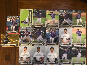 2021 Topps Now Road To Opening Day Rockies set + McMahon bonus + Rodgers 8/10