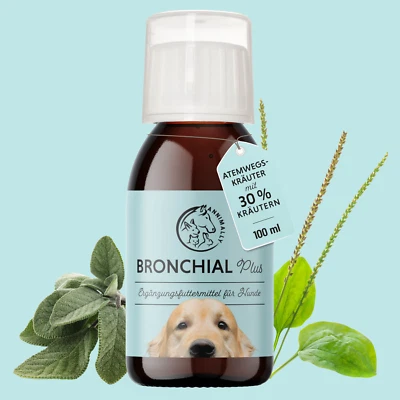 MARKENLOS Annimally Bronchial Plus für Hunde - Hustensaft mit 12 Kräutern für Hunde 100ml