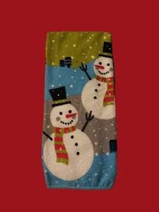 Toalla de cocina Navidad muñeco de nieve 15x25 microfibra 100% poliéster vacaciones - Imagen 1 de 1