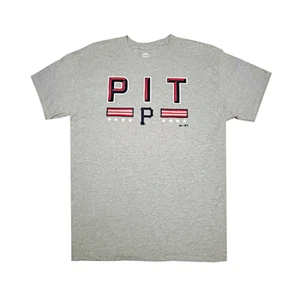 Pittsburgh Pirates Red White and Blue Short Sleeve T-Shirt NEW - Picture 1 of 7