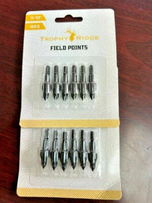 Crossbow Field Points 9/32 100 GRAIN 1 Dozen NEW FOR Your CROSSBOW - Image 1 of 2