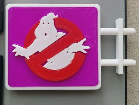 Kenner The Real Ghostbusters Firehouse Sign - Custom 3D Printed Cover
