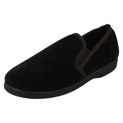 Hombre Slippers sin Cordones Marrón Textil Completo Pantufla: Levi - Imagen 1 de 4