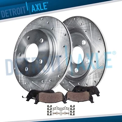 Rotores de disco perforados traseros 260 mm pastillas de freno para Honda Accord Acura TSX 2003-2007 Foto 1 de 4