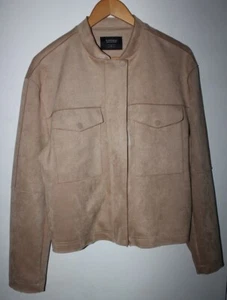 Neuf : Veste Courte Mis saison TIFFOSI SUEDE Beige Taille L - Foto 1 di 8