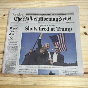 Donald Trump The Dallas Morning News Shots Fired Sunday Edition 07/14/2024 - Picture 1 of 2