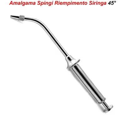 MEDSPO Dentale Amalgama Composito Spingi Riempimento Restaurativo Siringa Pistola 45°