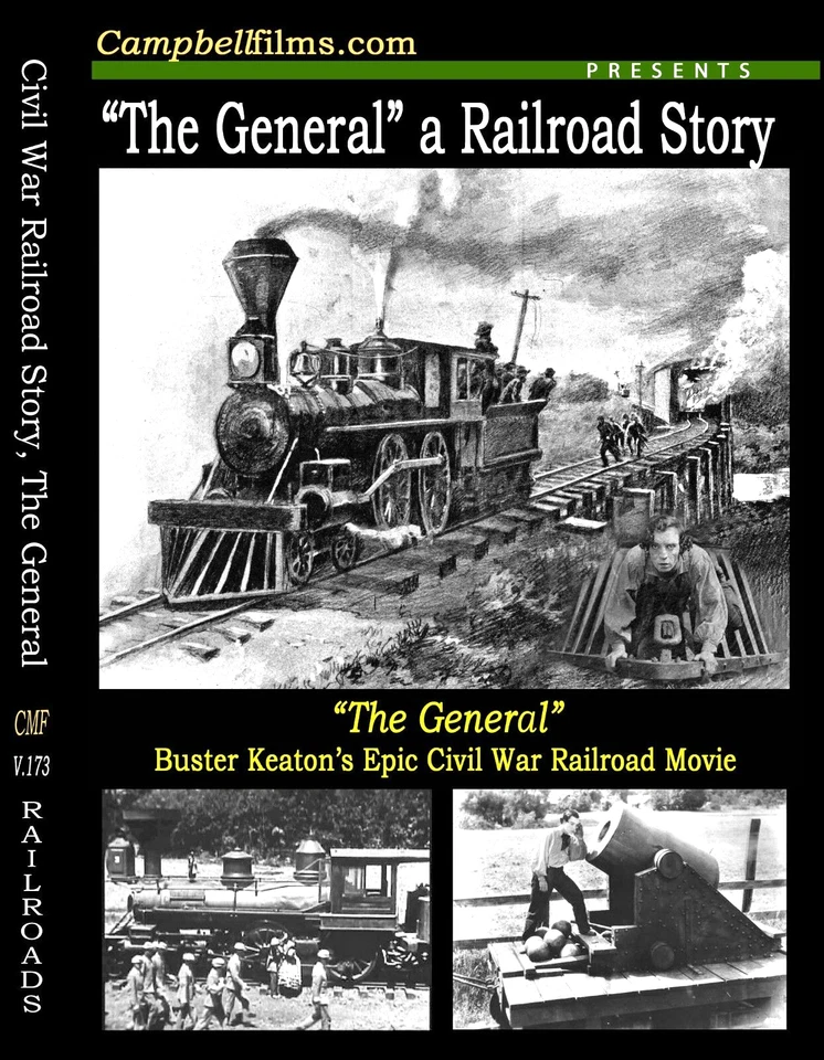 Buster Keaton's Greatest Film-"The General" Civil War Railroad Story Steam Train - Image 1 of 4