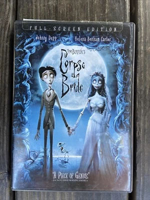 Tim Burtons Corpse Bride (DVD, 2005 WB) Johnny Depp) Full Frame Musical Fantasty - Image 1 of 3