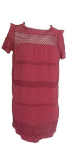ISABEL MARANT ETOILE GR 36/4 CALEEN ROSA Voile Rüschen Minikleid Tunika - Bild 1 von 5