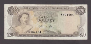 BAHAMAS P.39b-4484 20 DÓLARES SIG ALLEN PFX KEII MUY FINO 2207 - Imagen 1 de 2