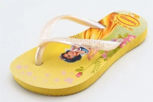 Havaianas Toddler Girls 7/8 Medium Yellow Flip Flop Synthetic - Picture 1 of 9